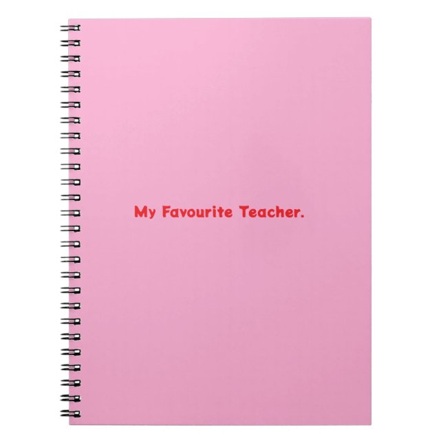 Notebook My Favourite Teacher (Front)