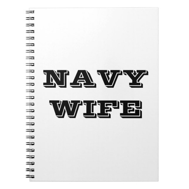 Notebook Navy Wife (Front)