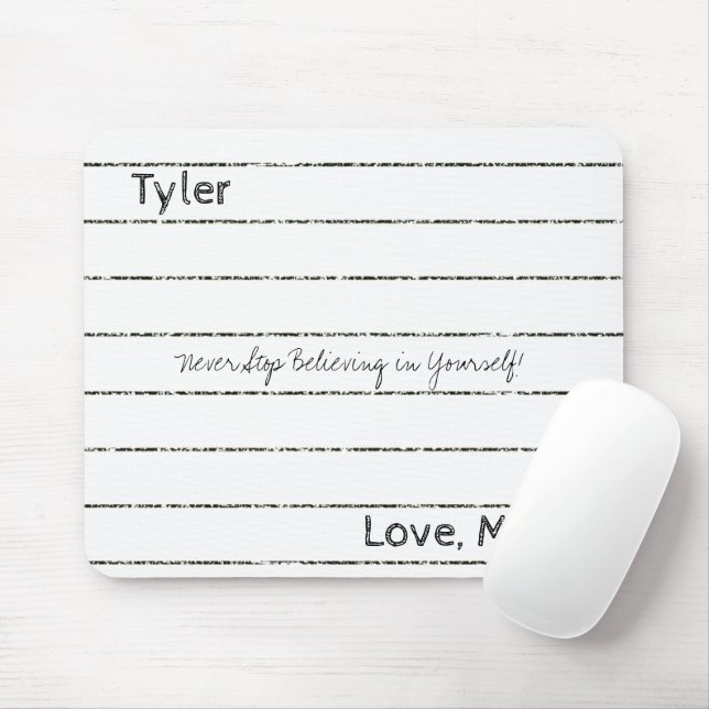 Notebook, Never Stop Believin Mouse Pad! Mouse Pad (With Mouse)