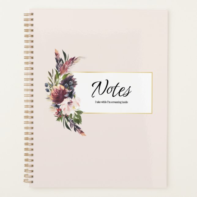 Notebook of Internally Screaming Planner (Front)