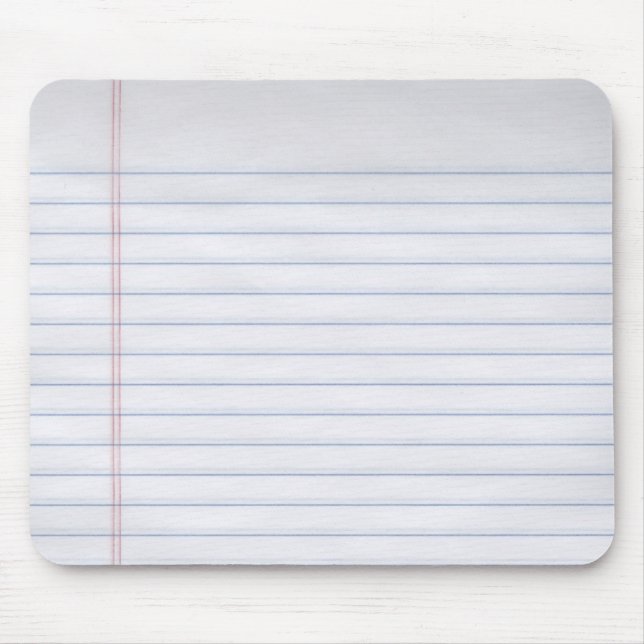 Notebook Paper Mouse Pad (Front)