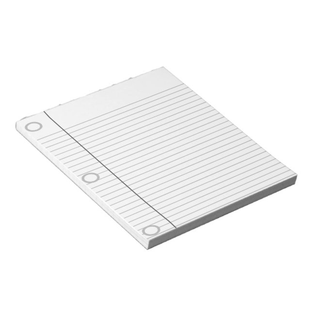 Notebook Paper Notepad (Angled)