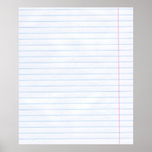 Notebook paper paper texture lines poster