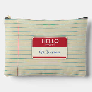 Notebook Paper Teacher Gift Pouch