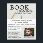 Notebook & Pencil Writers Book Signing Advertising Flyer<br><div class="desc">Notebook & Pencil,  Writers Book Signing Advertising Flyers By The Business Card Store.</div>