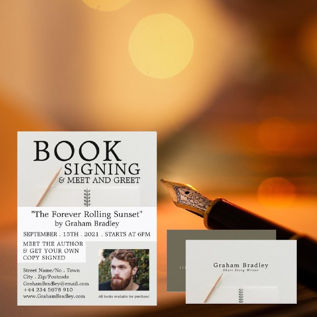 Notebook & Pencil, Writers Business Card (Creator Uploaded)