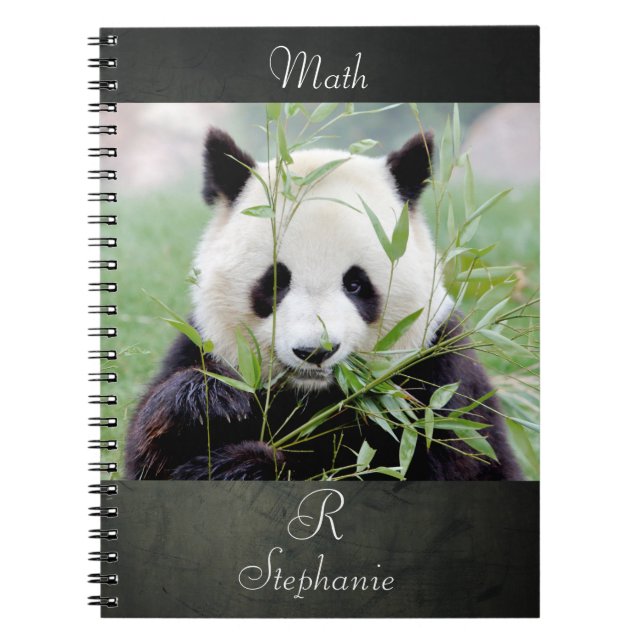 Notebook Photo giant panda , animals 0290. (Front)