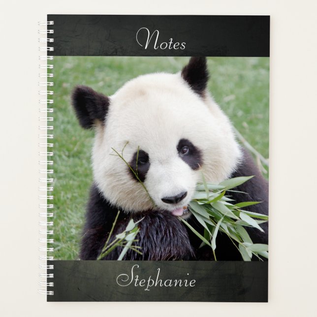 Notebook Photo giant panda , animals 03. notebook Planner (Front)