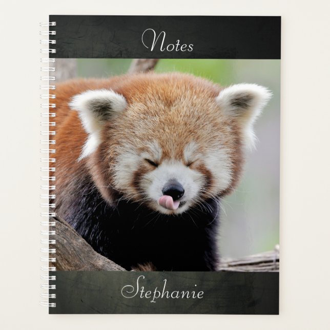 notebook Photo red panda , animals 03. notebook Planner (Front)