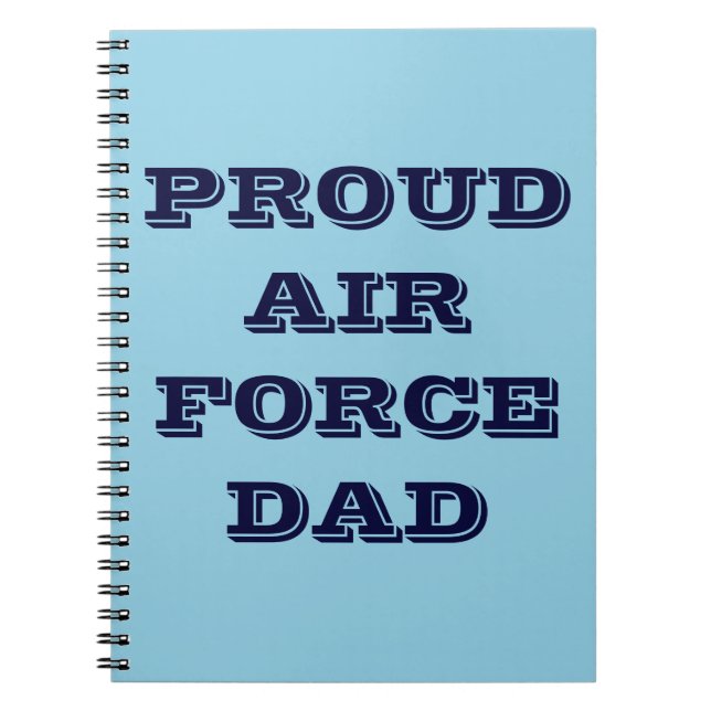 Notebook Proud Air Force Dad (Front)
