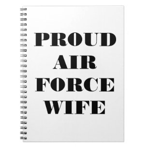 Notebook Proud Air Force Wife