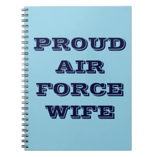 Notebook Proud Air Force Wife
