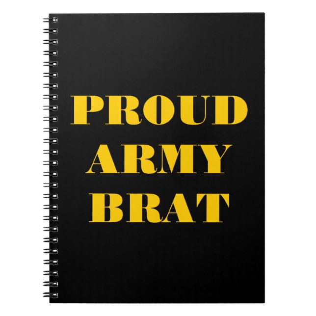 Notebook Proud Army Brat (Front)