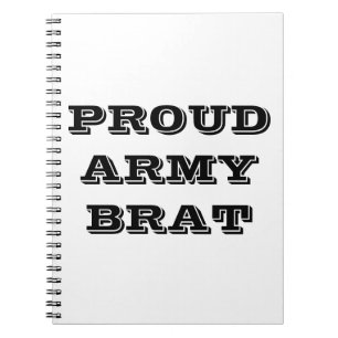 Notebook Proud Army Brat