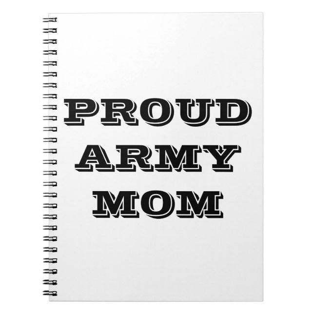 Notebook Proud Army Mum (Front)