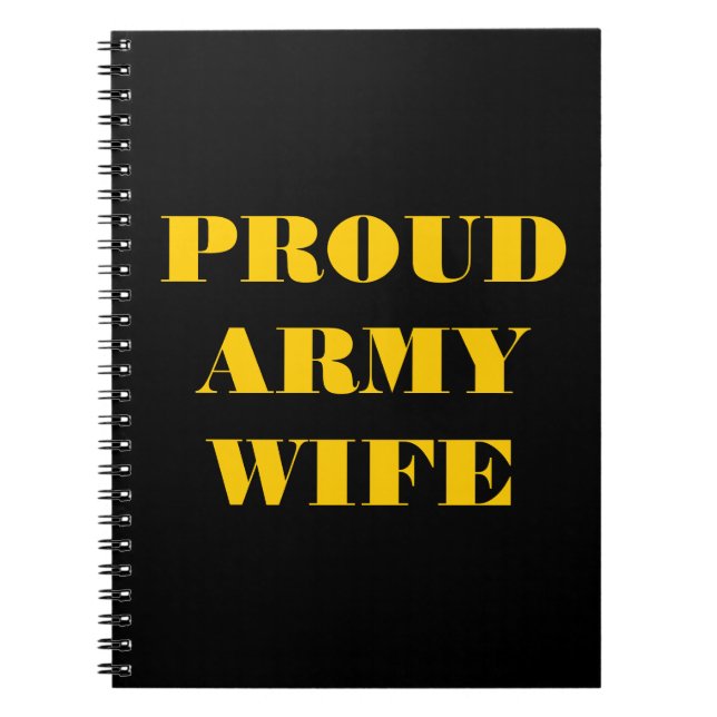 Notebook Proud Army Wife (Front)