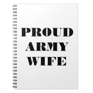 Notebook Proud Army Wife