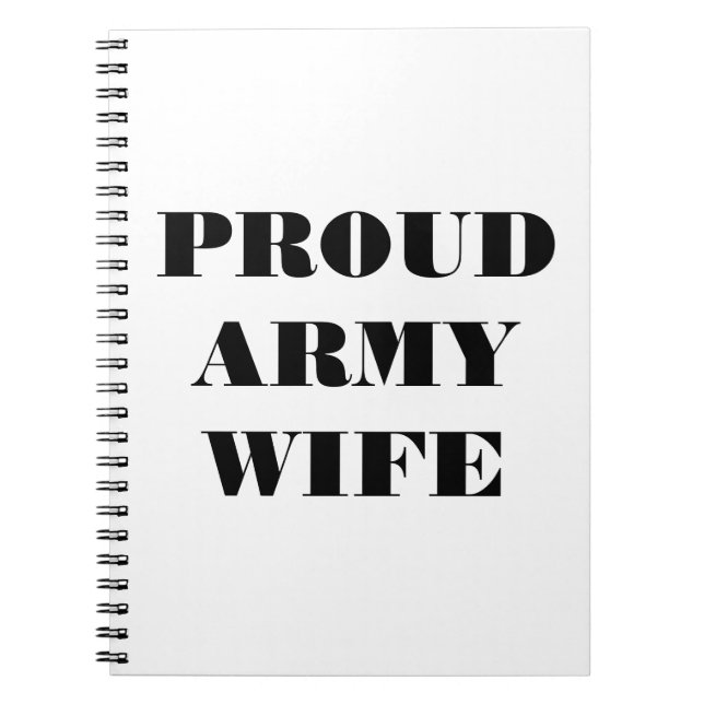 Notebook Proud Army Wife (Front)