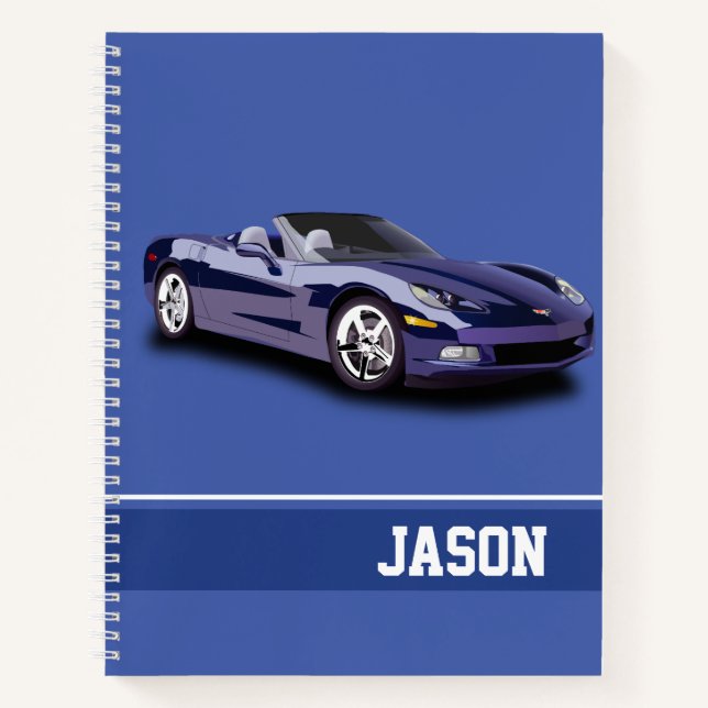 Notebook-Sports Car Notebook (Front)