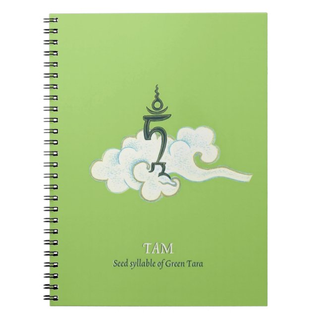 NOTEBOOK - TAM - The Seed Syllable of Green Tara (Front)
