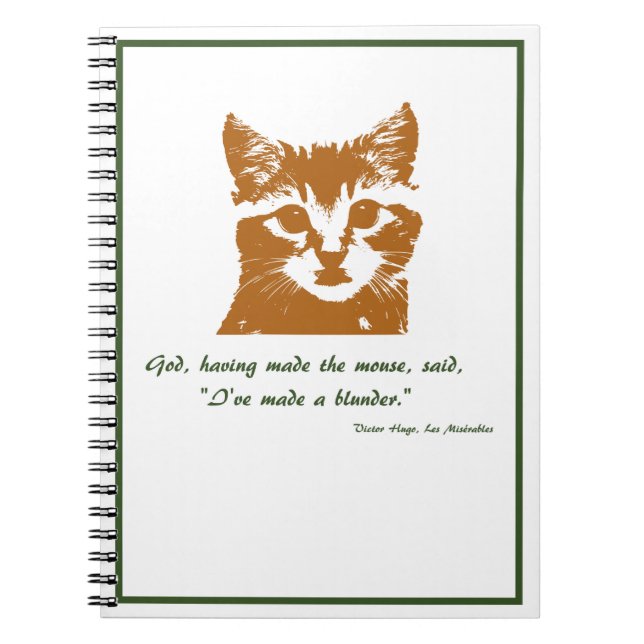Notebook: The Cat Notebook (Front)