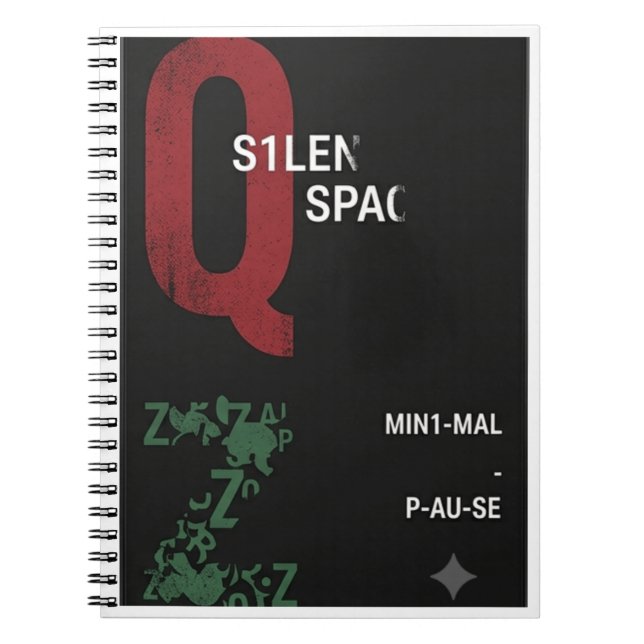 Notebook Typographic Design | Planner New Design (Front)