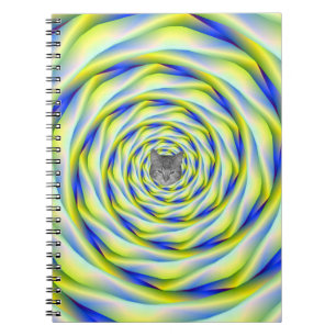 Notebook Vortex in Blue and Yellow