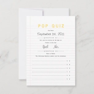 Notebook Wedding Invitation RSVP