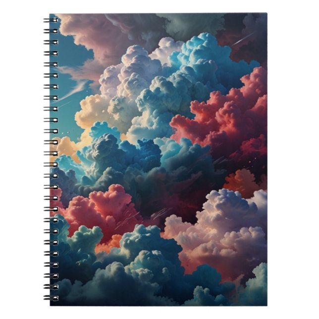 Notebook With Abstract Cloudscape  (Front)