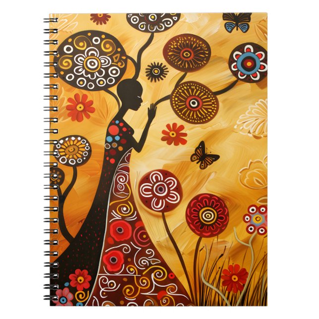 Notebook With African Art Cover (Front)