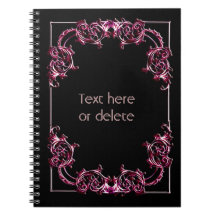 Notebook with beautiful floral embellishment