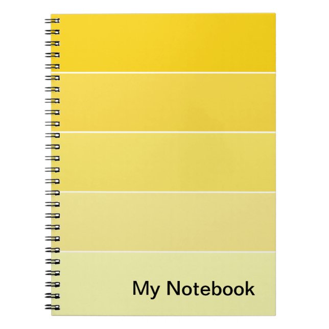 Notebook with Customisable Gradient Design (Front)