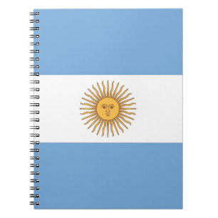 Notebook with Flag of Argentina