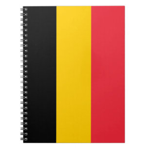 Notebook with Flag of Belgium