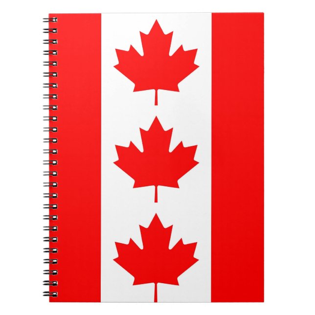 Notebook with Flag of Canada (Front)