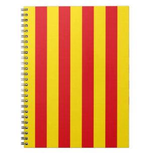Notebook with Flag of Catalonia