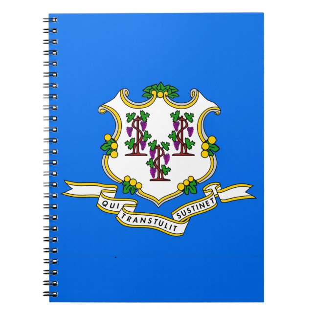Notebook with Flag of Connecticut State (Front)