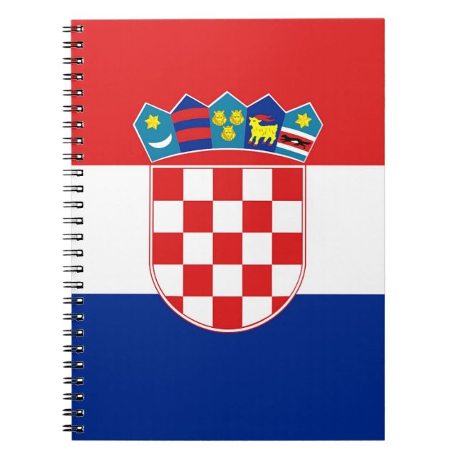 Notebook with Flag of Croatia (Front)
