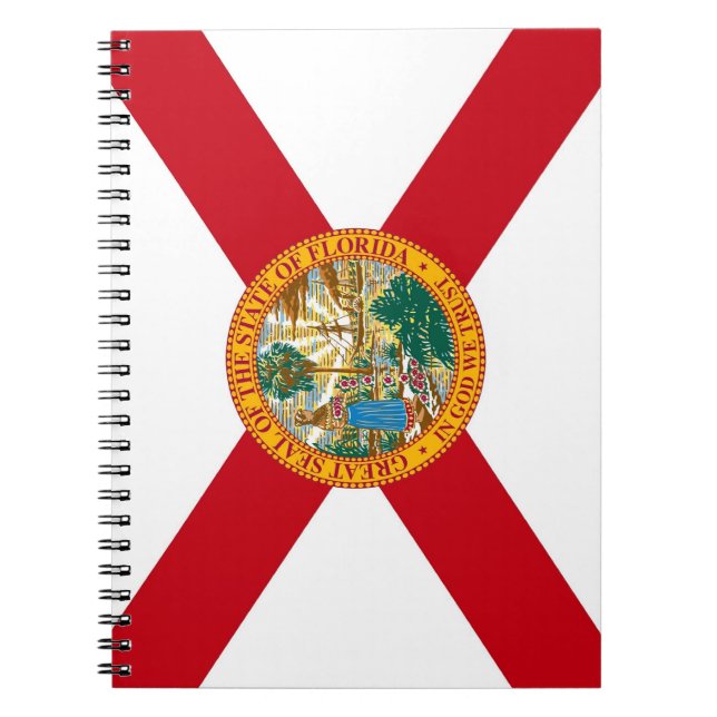 Notebook with Flag of Florida State (Front)