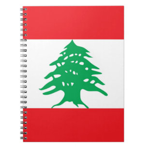 Notebook with Flag of Lebanon