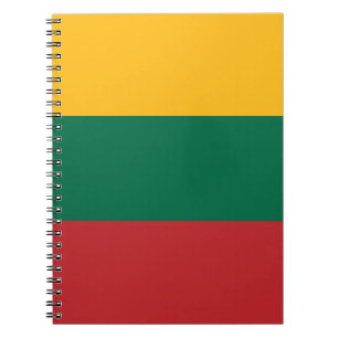 Notebook with Flag of Lithuania