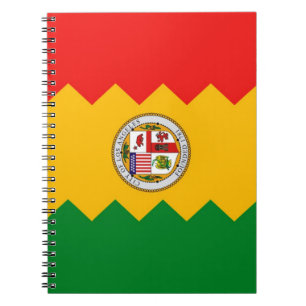 Notebook with Flag of Los Angeles, California