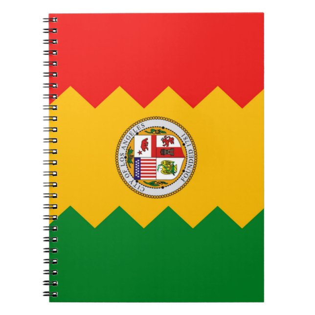 Notebook with Flag of Los Angeles, California (Front)