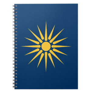 Notebook with Flag of Macedonia, Greece