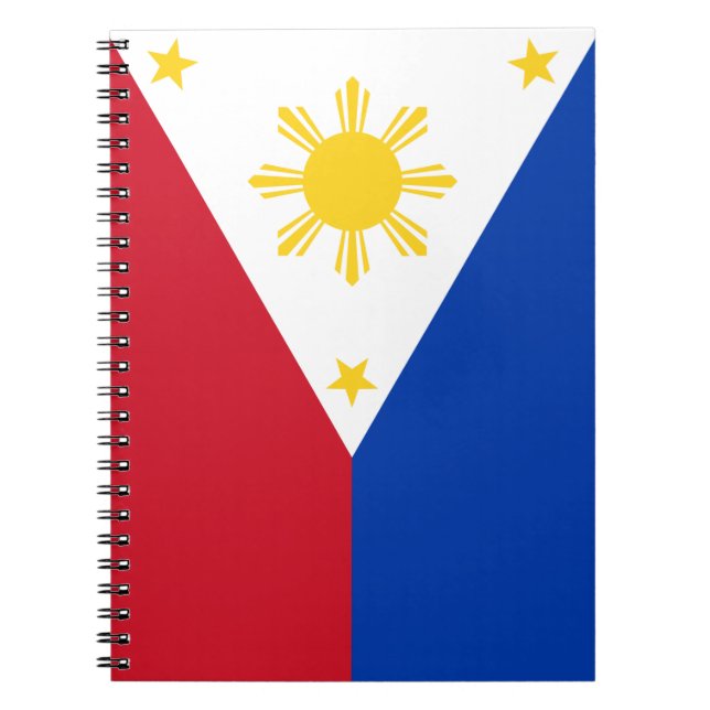 Notebook with Flag of  Philippines (Front)