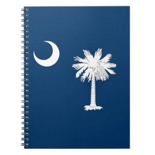 Notebook with Flag of South Carolina State