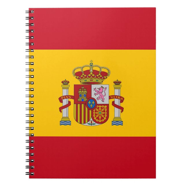 Notebook with Flag of Spain (Front)