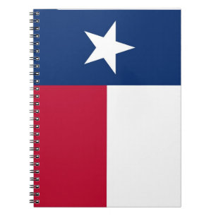 Notebook with Flag of Texas State