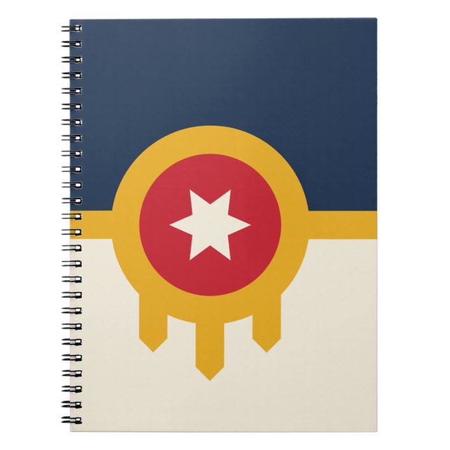 Notebook with flag of Tulsa City (Front)