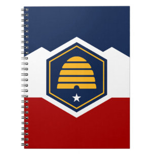 Notebook with Flag of Utah, USA